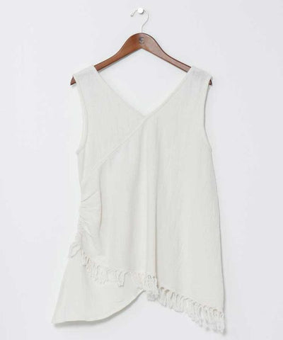 Khadi Cotton Sleeveless Top