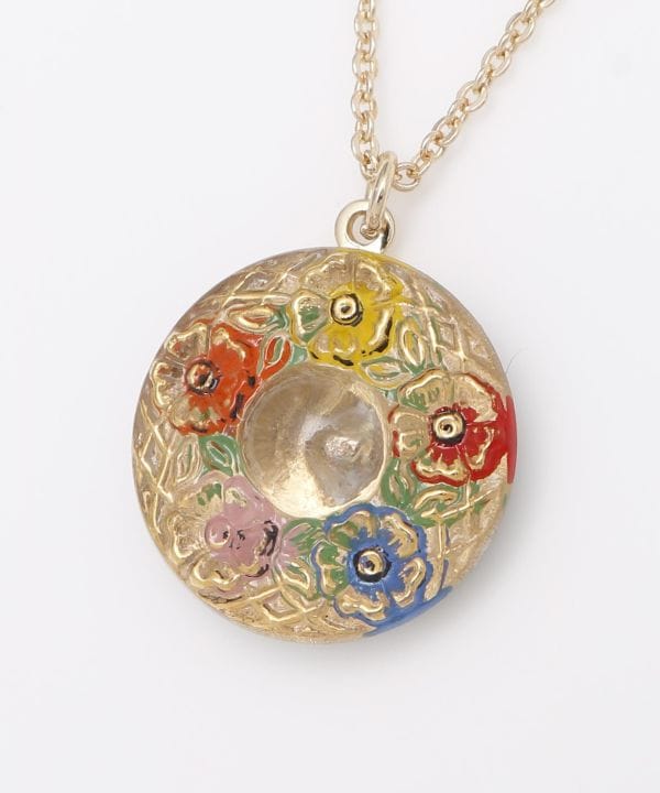 Czech Glass Button Necklace