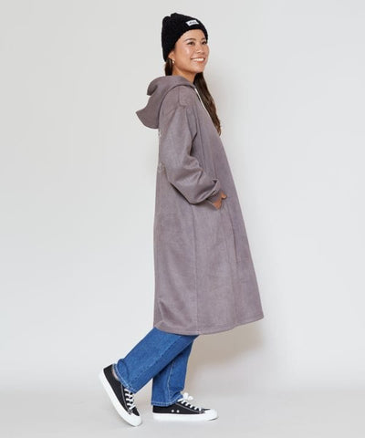 SURF＆Palms Soft Suede Hoodie Dress