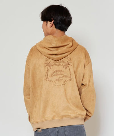 SURF＆Palms Soft Suede Hoodie