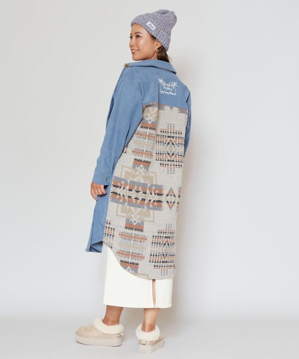 SURF＆Palms Corduroy Shirt Dress