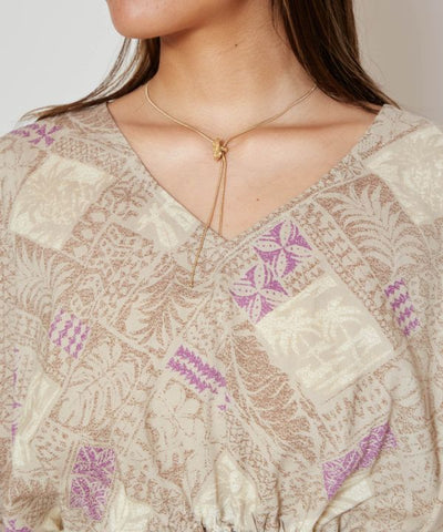 Botanical Poncho Top