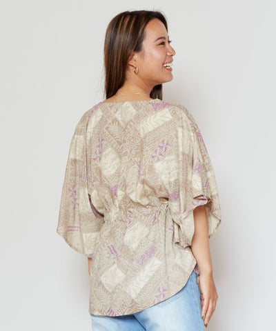 Botanical Poncho Top