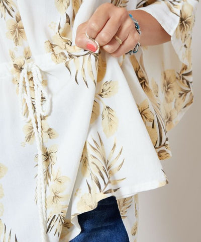 Hibiscus Poncho Top