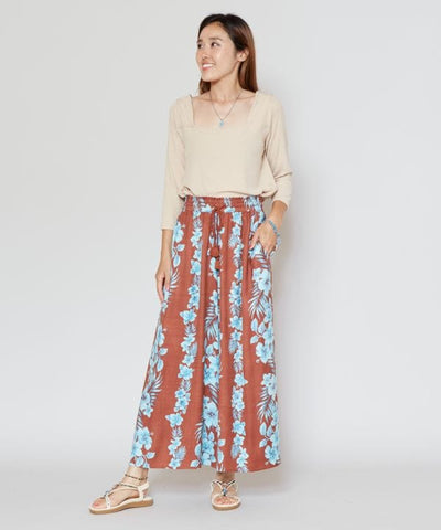 Hibiscus Wide Leg Trousers