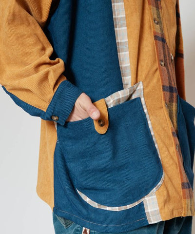 Corduroy Patchwork Shirt