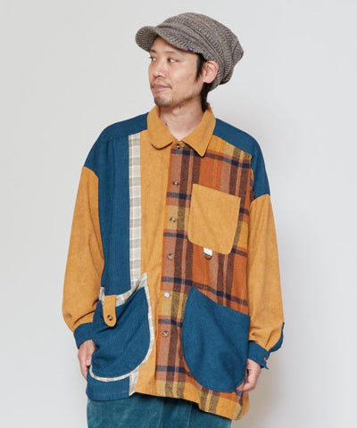 Corduroy Patchwork Shirt