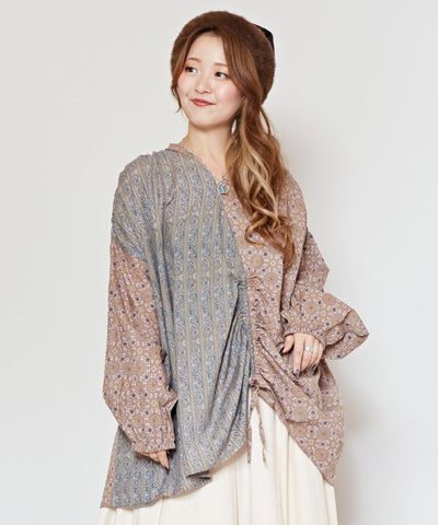 Ajrakh Paisley Patchwork Top