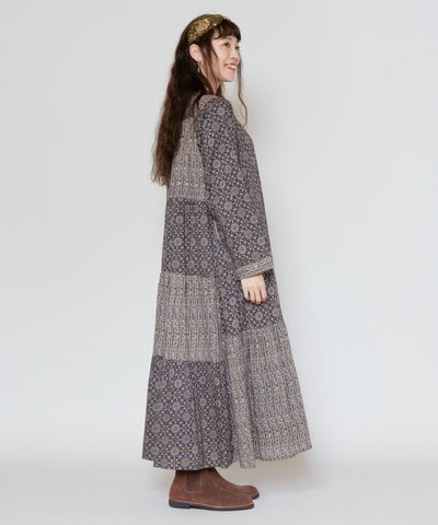 Ajrakh Paisley Patchwork Dress