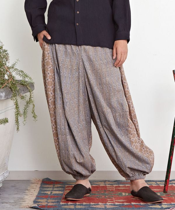 Ajrakh Paisley Patchwork Harem Pants