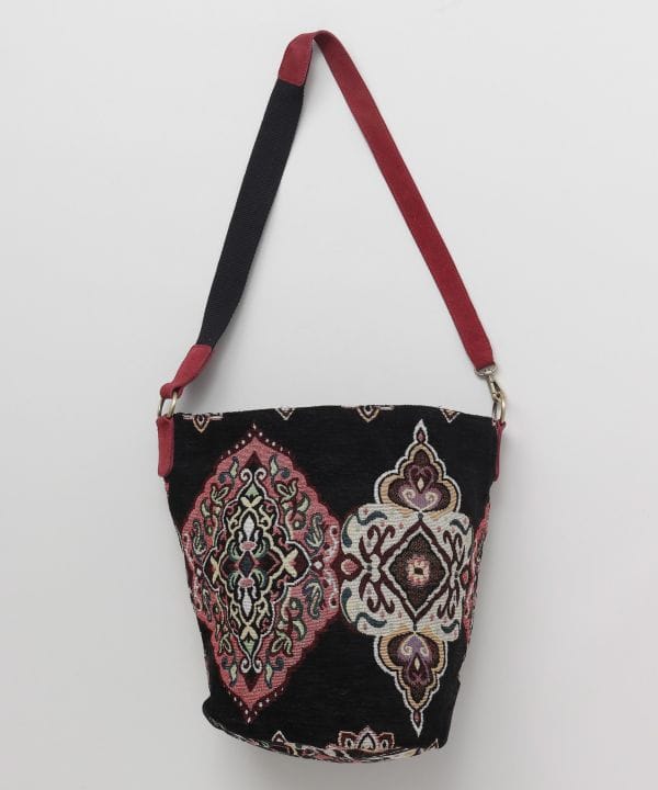 Velvet Bucket Shoulder Bag