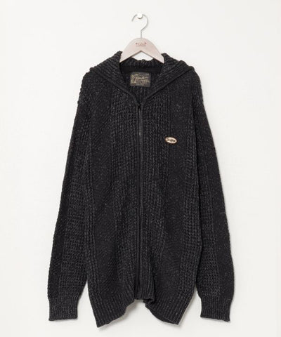 Knit Zip Up Hoodie