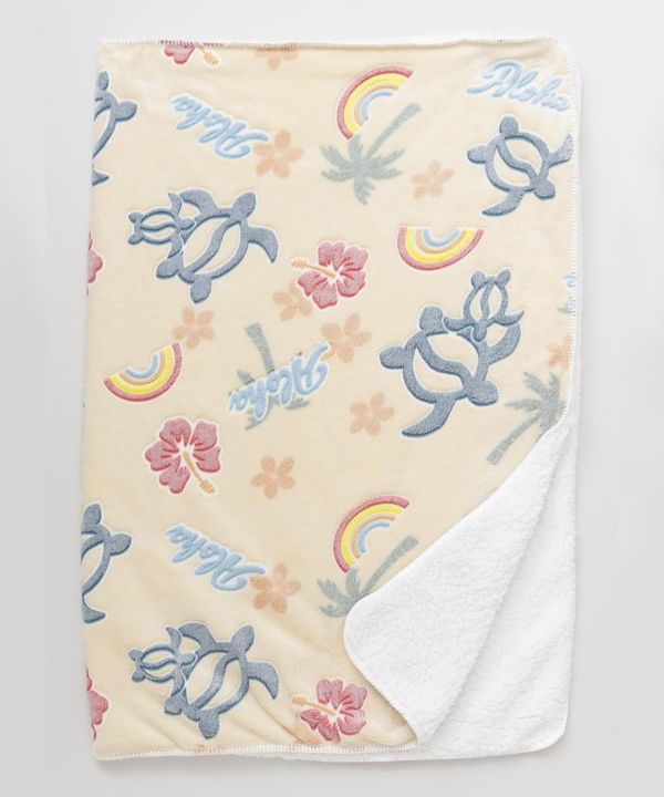 Hawaiian Pop Motif Throw - M