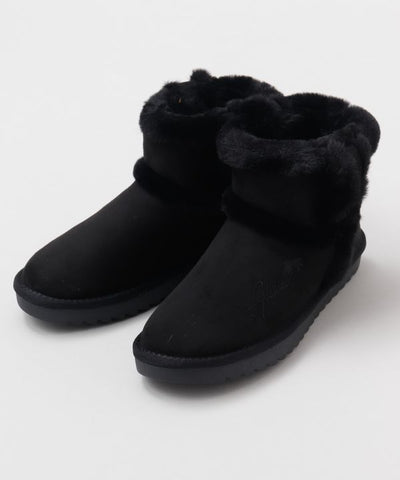 Faux Suede Boa Boots