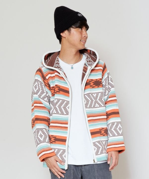 Knit Zip Up Hoodie