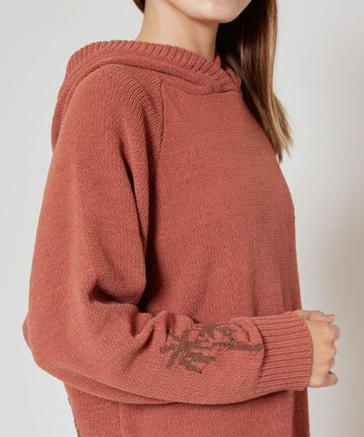 Mole Knit Hoodie Dress