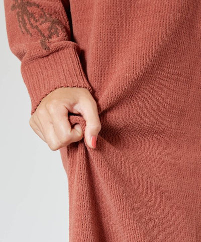 Mole Knit Hoodie Dress