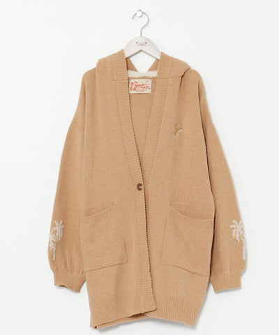 Mole Knit Hoodie Cardigan