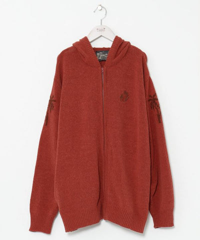 Mole Knit Zip Up Hoodie