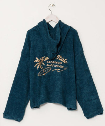 SURF＆Palms Pile Hoodie