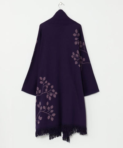 HUYUNOME - Long Knit Haori Cardigan