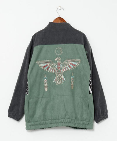 Eagle Feather Embroidered Jacket