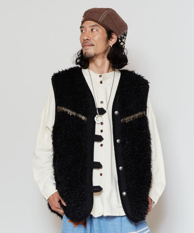 Tibetan Nomad Reversible Vest for Men