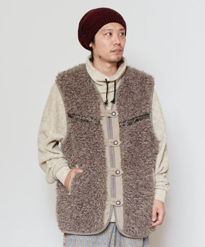 Tibetan Nomad Reversible Vest for Men