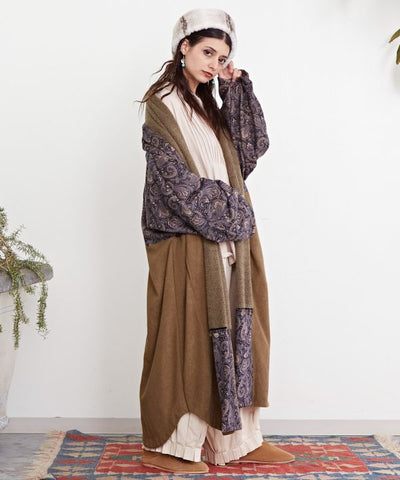 Bohemian Patchwork Long Cardigan