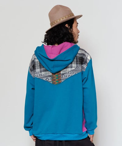 Men's Patchwork Hoodie