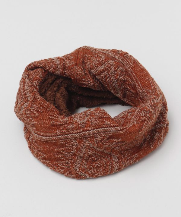 Navajo Pattern Jacquard Knit Snood