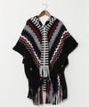 Knit Hoodie Poncho