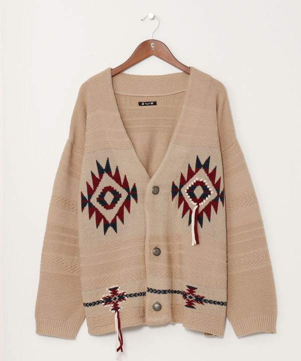 Men's Navajo Pattern Knit Cardigan