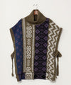 Patchwork Jacquard Knit Top