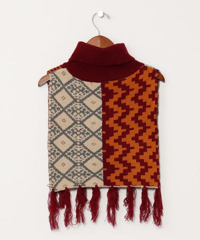 Patchwork Pattern Neck Warmer