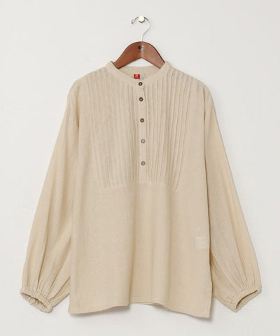 Bohemian Staple Pintuck Pullover