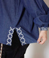 Bohemian Embroidery Denim Top