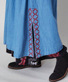 Embroidered Bohemian Denim Dress