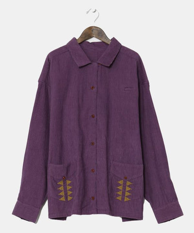 Embroidered Corduroy Shirt