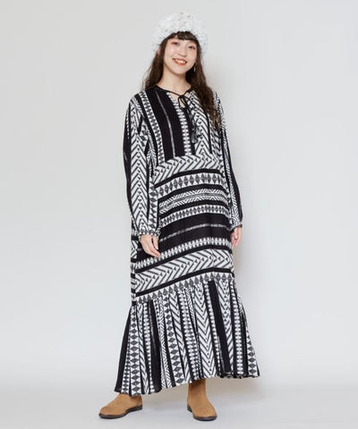 Geometric Pattern Dress