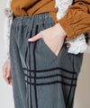 Embroidered Corduroy Pants