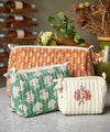 Block Print Quilted Pouch - S