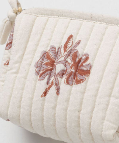 Block Print Quilted Pouch - S