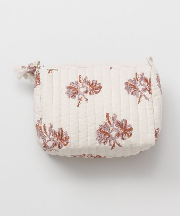 Block Print Quilted Pouch - M