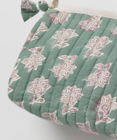 Block Print Quilted Pouch - M