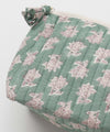 Block Print Quilted Pouch - L