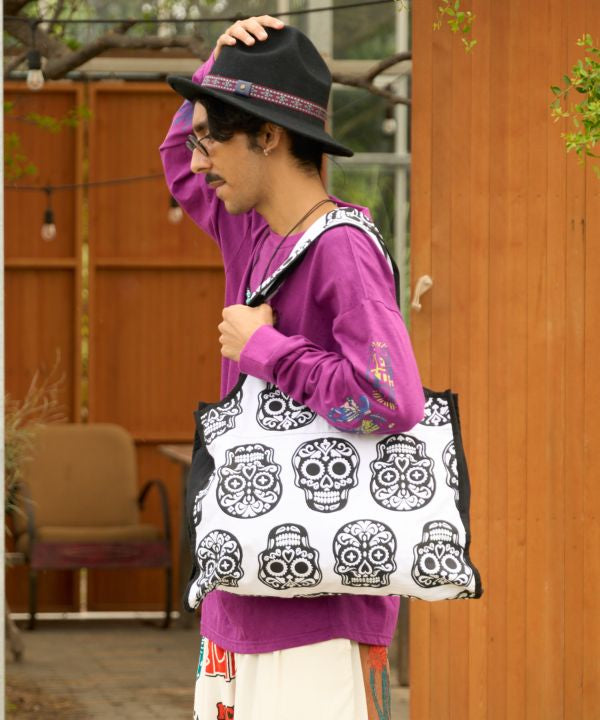 Calavera Pattern Tote Bag