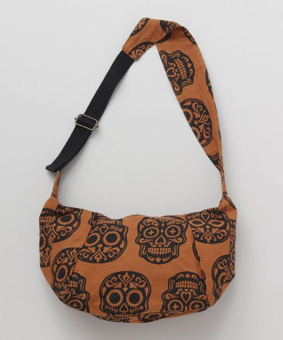 Calavera Pattern Round Shoulder Bag