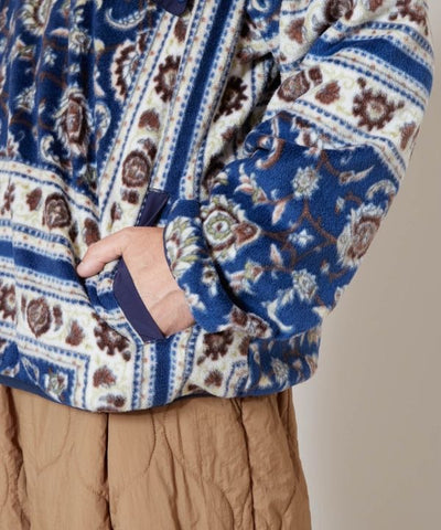 Amina x grn Kilim Pattern Fleece Top