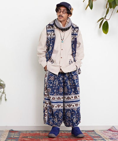 Amina x grn Kilim Pattern Fleece Vest